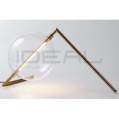 LAMPA STOŁOWA GLAMOUR AMORE ZŁOTA 25