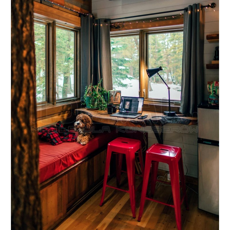 Stołek barowy - hoker Paris inspirowany Tolix