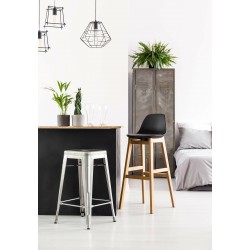 Stołek barowy - hoker Paris inspirowany Tolix