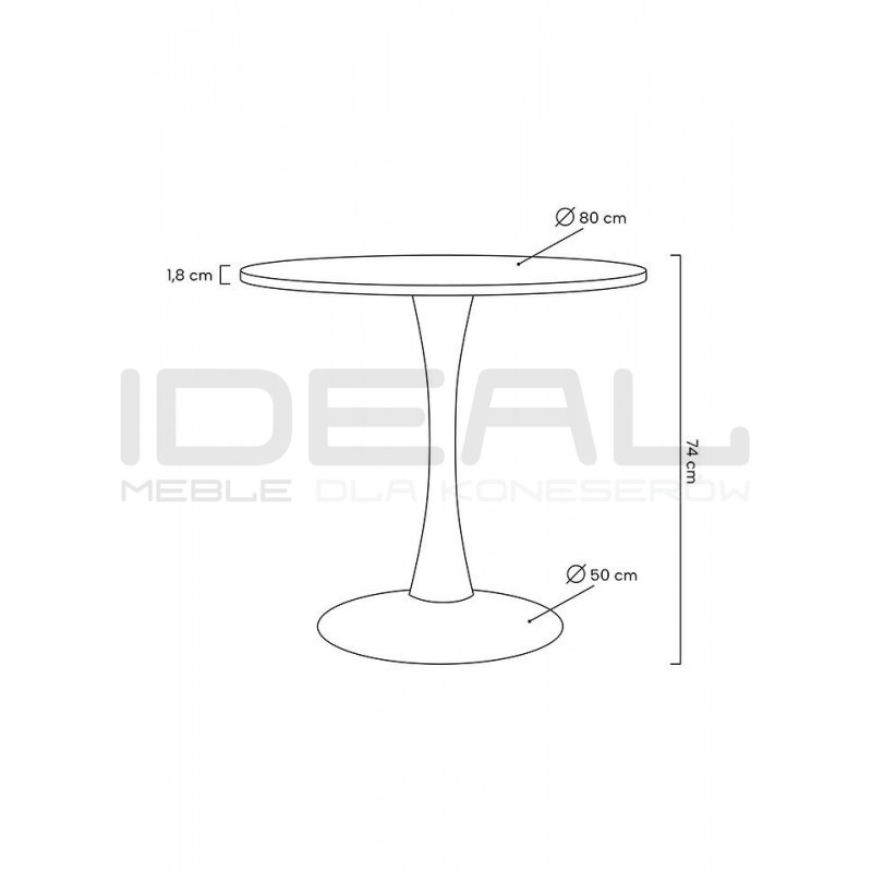 Stół Tulip 80