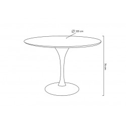 Stół Inspirowany Projektem Tulip Premium 120