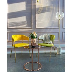 Krzesło Glamour Kubełkowe Margo