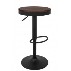 Hoker loftowy VOLT regulowany drewno ciemny wiąz