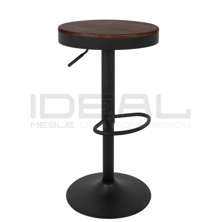 Hoker loftowy VOLT regulowany drewno ciemny wiąz