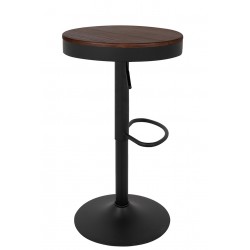 Hoker loftowy VOLT regulowany drewno ciemny wiąz