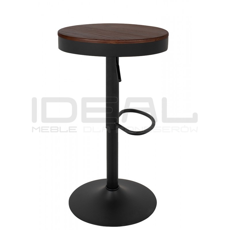 Hoker loftowy VOLT regulowany drewno ciemny wiąz