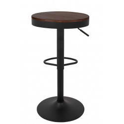 Hoker loftowy VOLT regulowany drewno ciemny wiąz