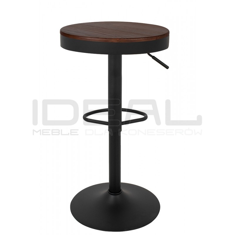 Hoker loftowy VOLT regulowany drewno ciemny wiąz