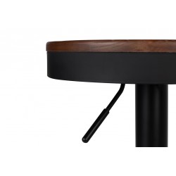 Hoker loftowy VOLT regulowany drewno ciemny wiąz