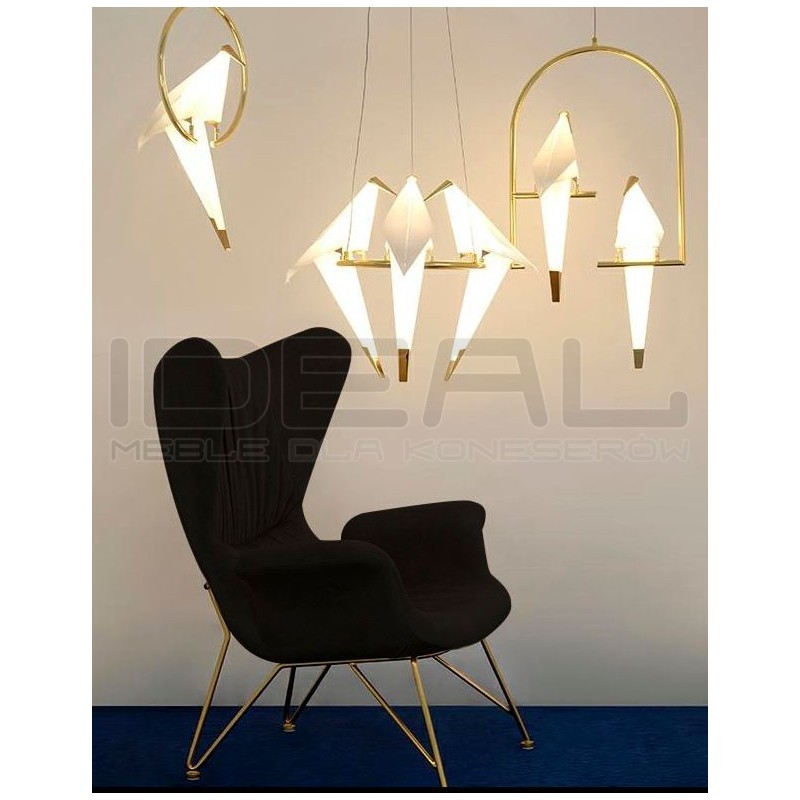 Fotel glamour SHRIMP VELVET