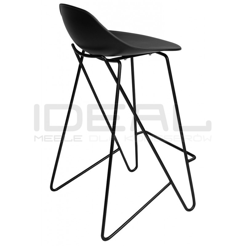 Hoker PERSY czarny 66 niskie oparcie