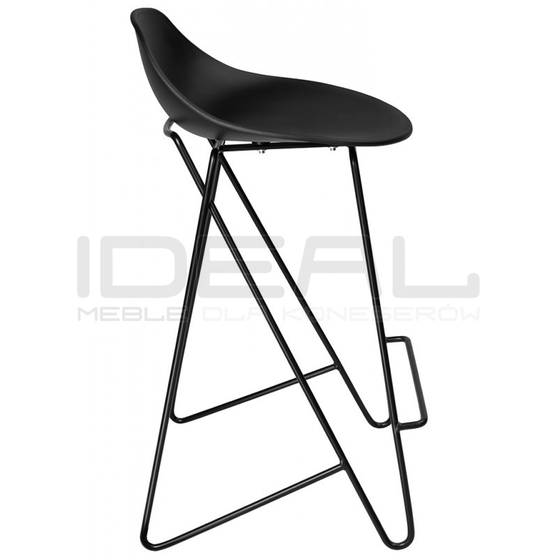 Hoker PERSY czarny 66 niskie oparcie