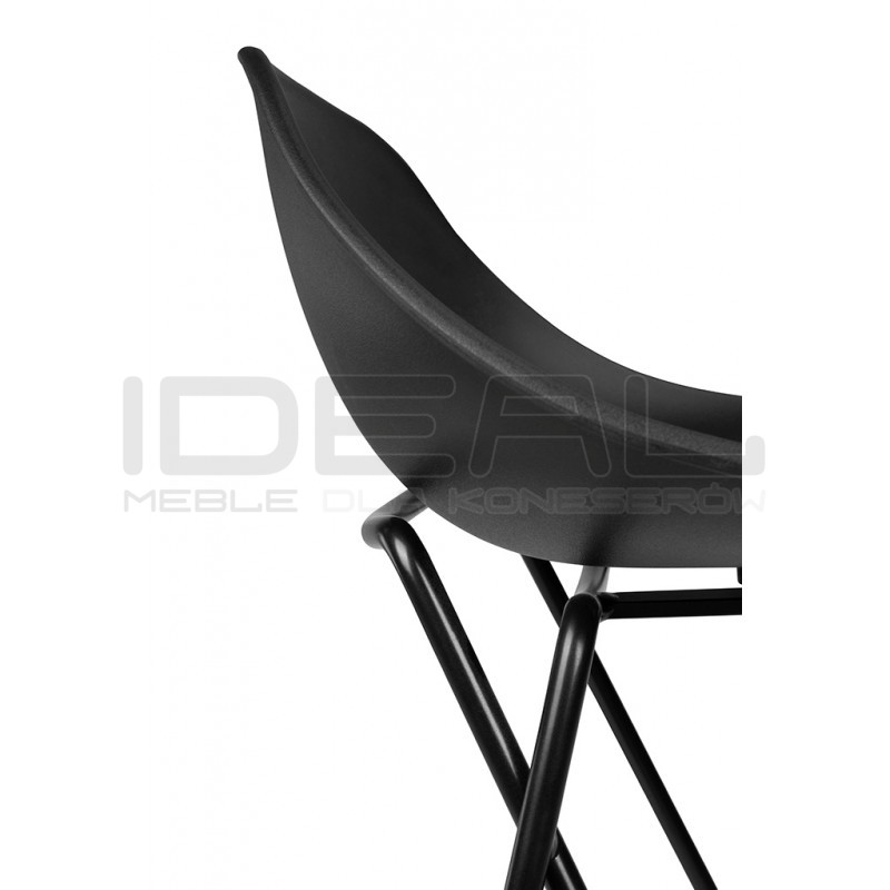 Hoker PERSY czarny 66 niskie oparcie