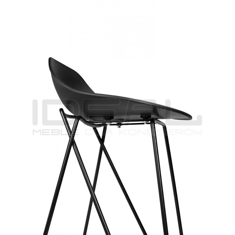 Hoker PERSY czarny 66 niskie oparcie