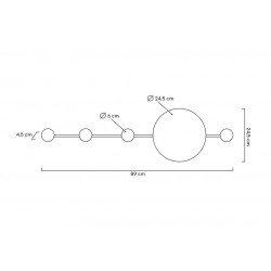 Kinkiet Shadow Hang z wieszakiem