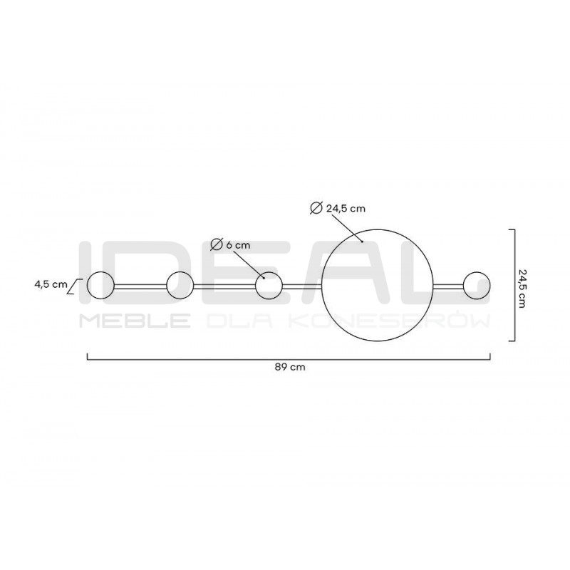 Kinkiet Shadow Hang z wieszakiem