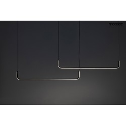 Lampa wisząca pozioma SHAPE DUO120 nad wyspę czarna