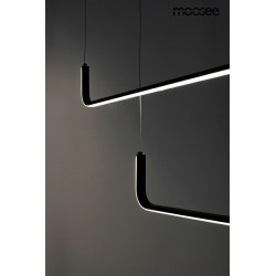 Lampa wisząca pozioma SHAPE DUO120 nad wyspę czarna