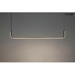 Lampa wisząca pozioma SHAPE 90 nad wyspę czarna