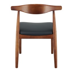 Drewniane krzesło CLASSY ELBOW jesionowe w kolorze orzechowym