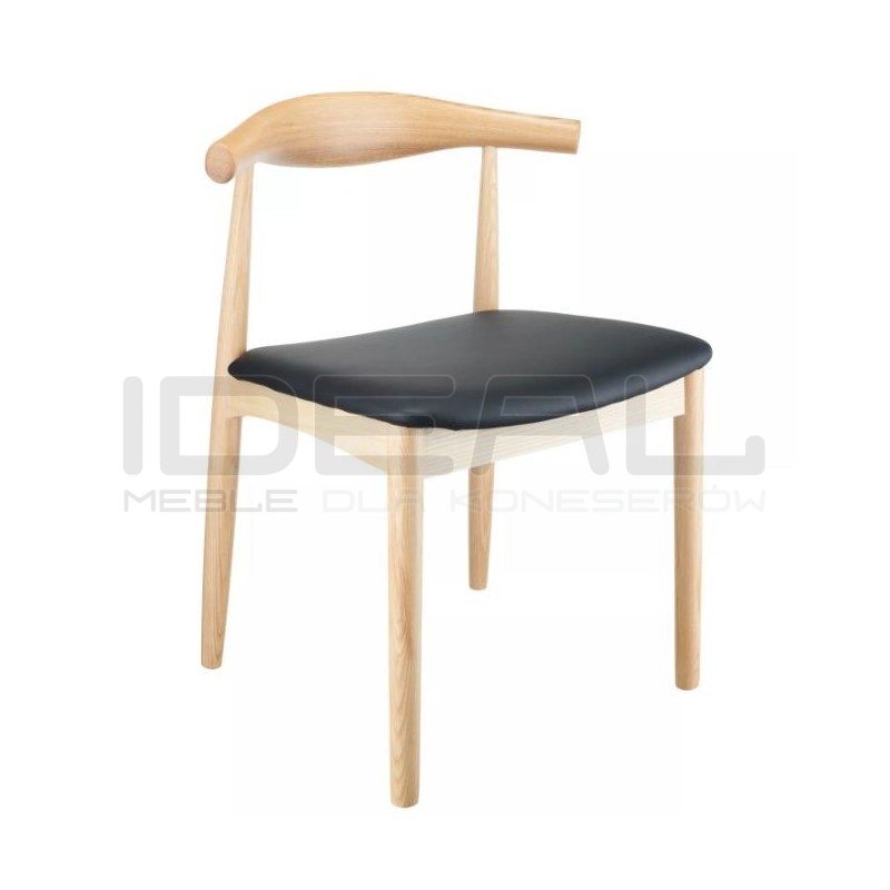Drewniane krzesło CLASSY ELBOW jesionowe w kolorze naturalnym