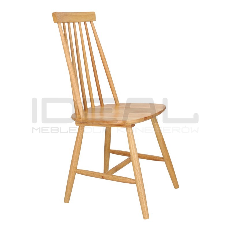 Drewniane krzesło Patyczak Stick naturalne drewno
