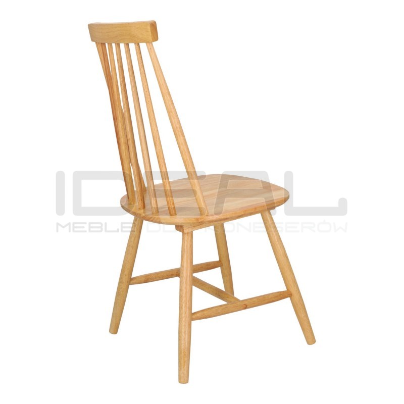 Drewniane krzesło Patyczak Stick naturalne drewno