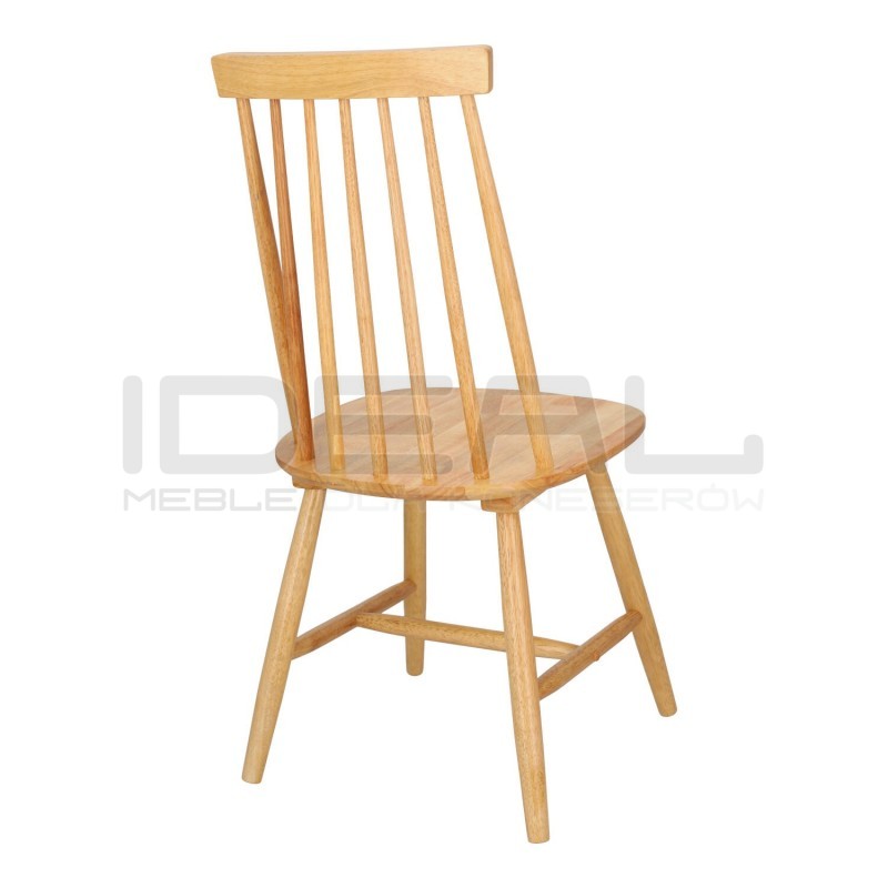 Drewniane krzesło Patyczak Stick naturalne drewno
