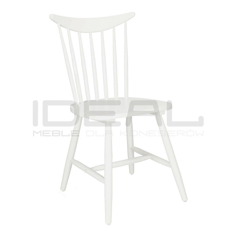 Drewniane krzesło Patyczak Fame białe