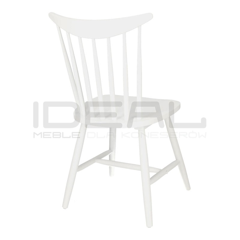 Drewniane krzesło Patyczak Fame białe