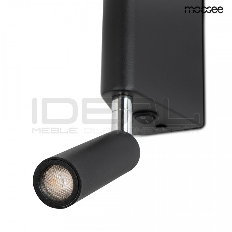 Kinkiet nowoczesny regulowany PERISCOPE czarny