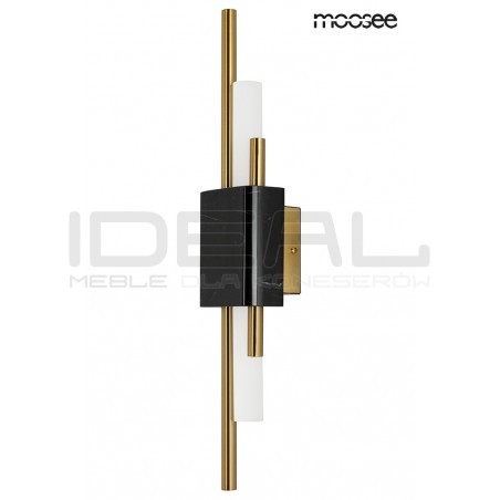 Kinkiet glamour EVANS czarny marmur