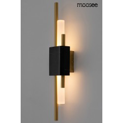 Kinkiet glamour EVANS czarny marmur