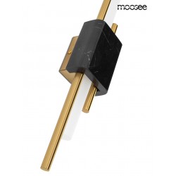 Kinkiet glamour EVANS czarny marmur