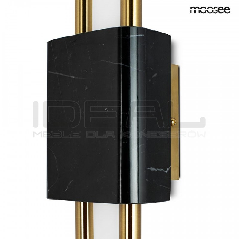 Kinkiet glamour EVANS czarny marmur