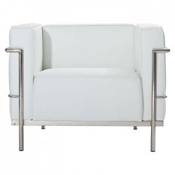 Fotel Bauhaus Inspirowany Projektem LC3 skóra naturalna