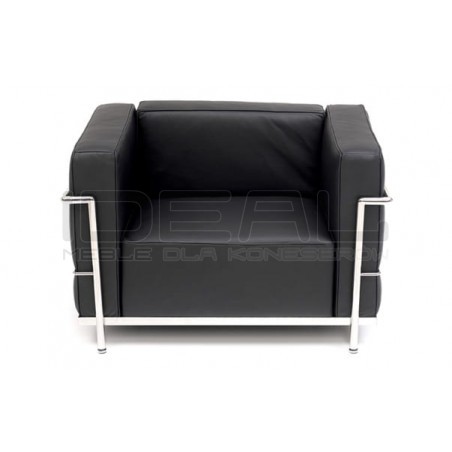 Fotel Bauhaus Inspirowany Projektem LC3 skóra naturalna