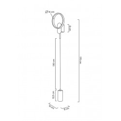 Kinkiet nowoczesny COMO czarny