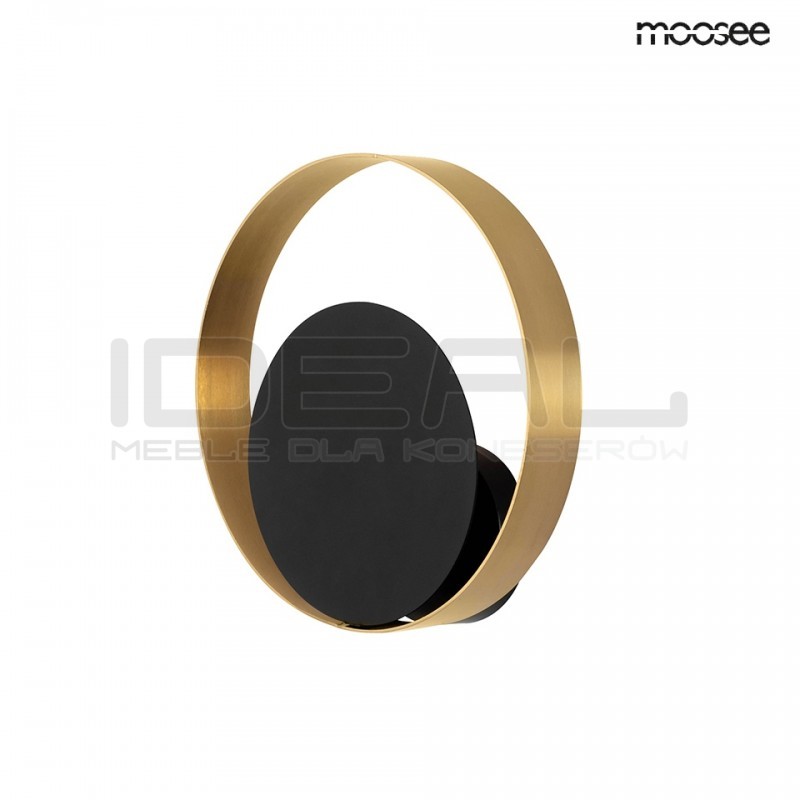 Kinkiet glamour BAND złoto czarny