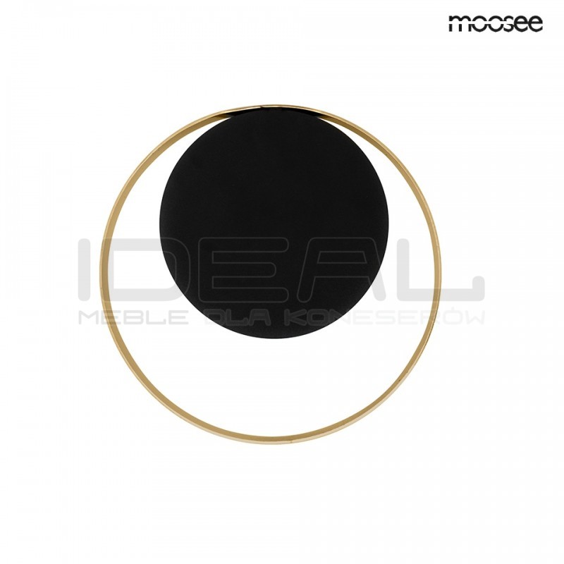 Kinkiet glamour BAND złoto czarny