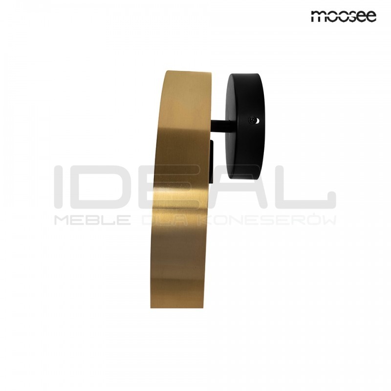 Kinkiet glamour BAND złoto czarny