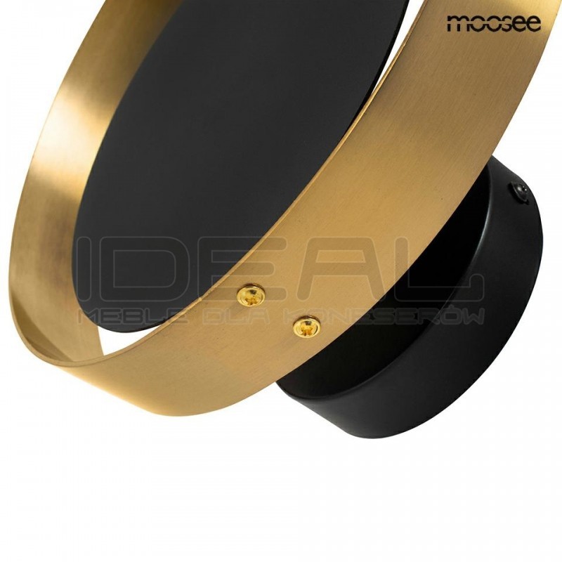 Kinkiet glamour BAND złoto czarny