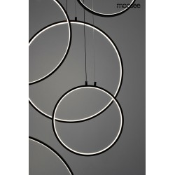 Lampa wisząca geometryczna led CIRCULO Six czarna