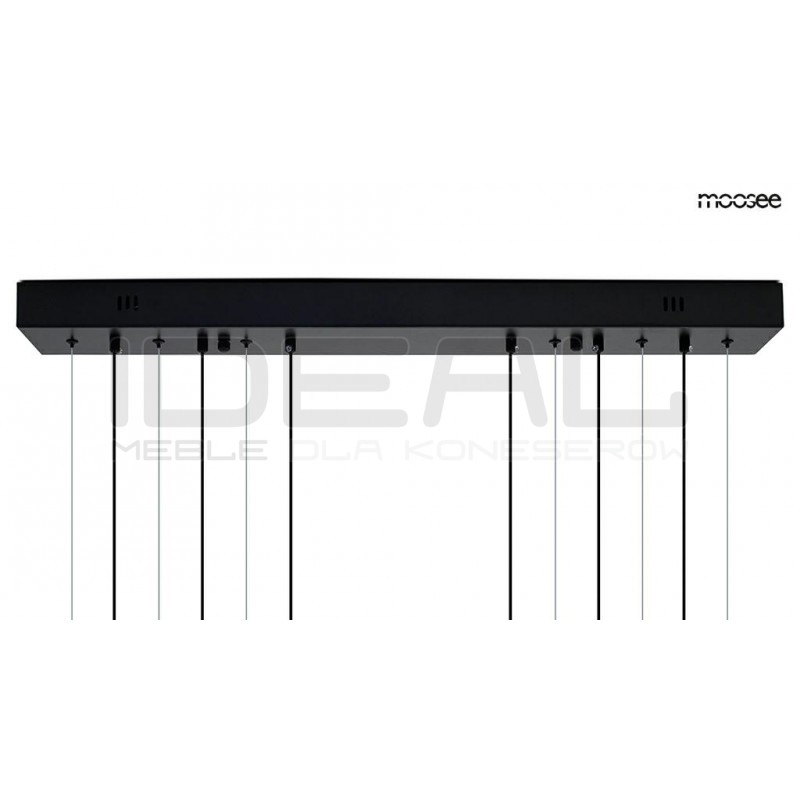 Lampa wisząca geometryczna led CIRCULO Six czarna