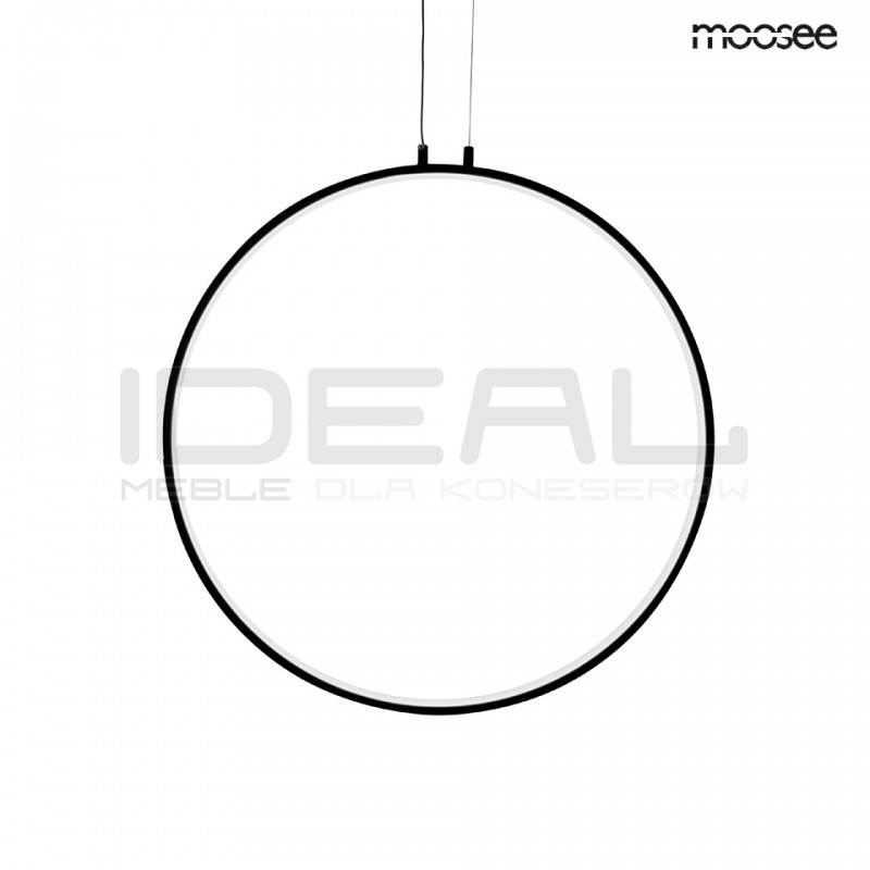 Lampa wisząca geometryczna led CIRCULO 60 czarna