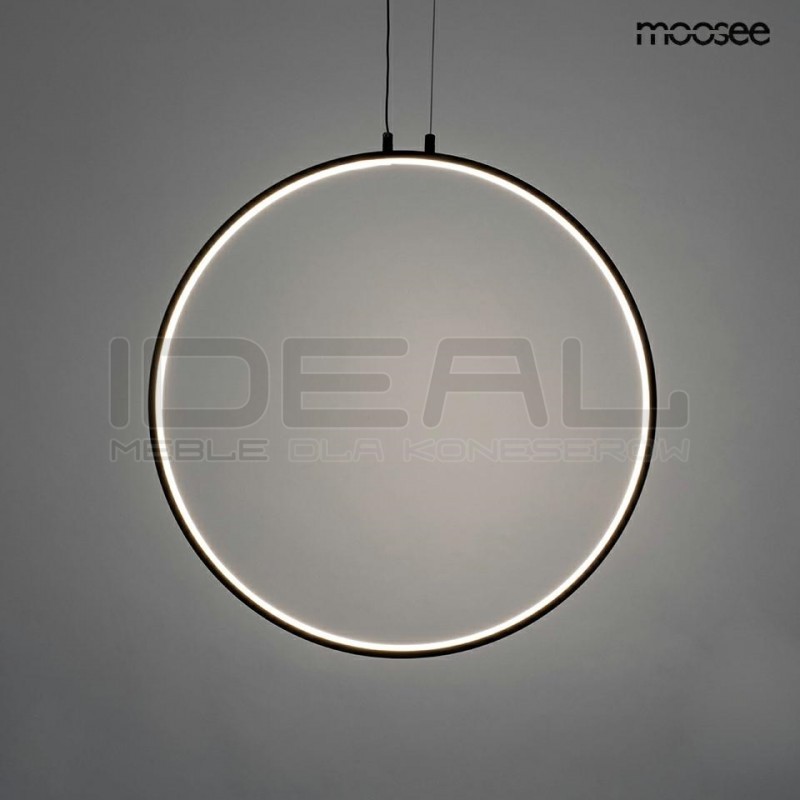 Lampa wisząca geometryczna led CIRCULO 60 czarna