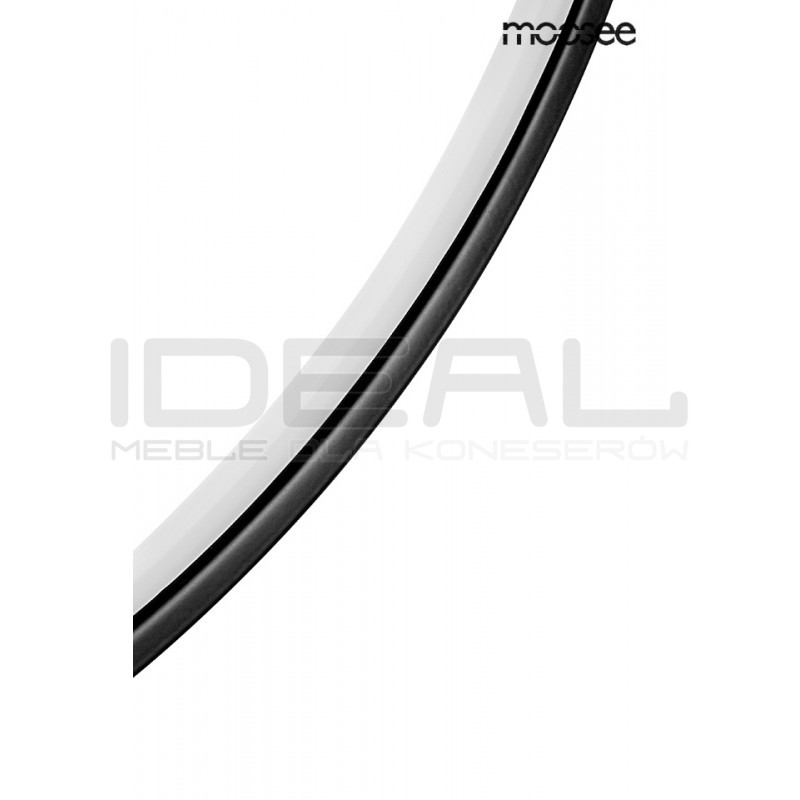 Lampa wisząca geometryczna led CIRCULO 60 czarna