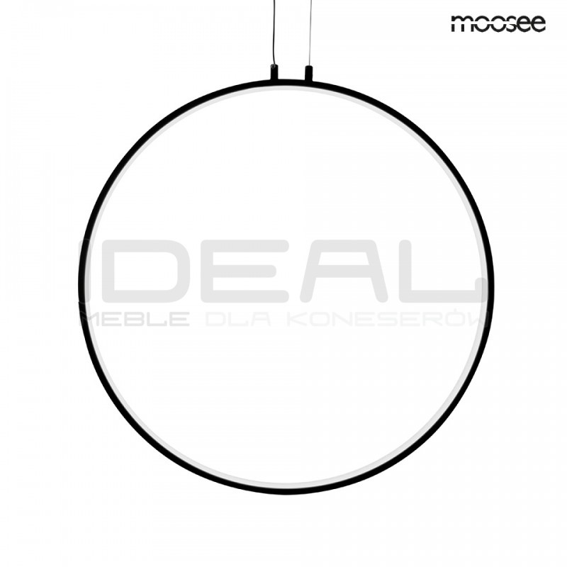 Lampa wisząca geometryczna led CIRCULO 80 czarna