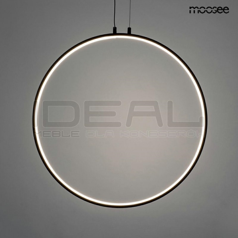 Lampa wisząca geometryczna led CIRCULO 80 czarna