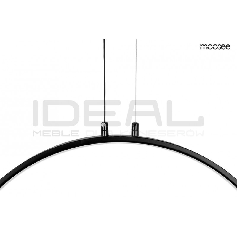 Lampa wisząca geometryczna led CIRCULO 80 czarna